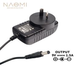 NAOMI Power Supply Charger 9V 15A AU Power Supply Adapter Charger Black For Guitar Effects Pedal Parts AU Plug Guitar Accessories1716124