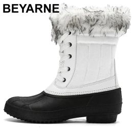 Boots Women's Boots Duck Shoes Waterproof And Sandproof Snow Boots Warm Fur Hunting Boots Winter Women Shoes Bottes Pour Femmes