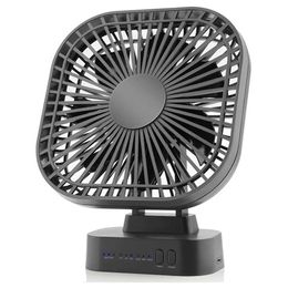 Electric Fans Desktop Mini USB Fan With Foldable Clock 3 Speed 7-Leaf Portable Quiet Fan For Outdoor Office Camping 240319