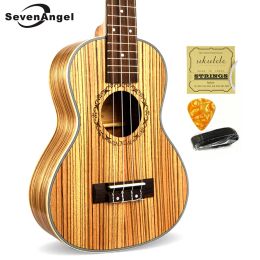 Guitar SevenAngel 23" Concert Ukulele 4 AQUILA Strings Hawaiian Mini Guitar Uku Acoustic Guitar Ukelele 12 Patterns Guitarra Musical