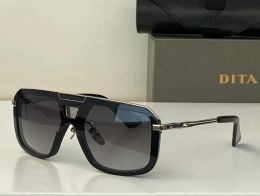 Óculos de sol realfine 5a, alta qualidade, dita mach-oito dts400, designer de luxo, para homens e mulheres, com caixa de pano