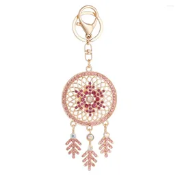 Keychains Small Dream Catcher Keychain Pendant Keyring For Women Men Car Key Holder Gift