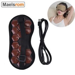 Electric Jade Eye Stone Mask Tourmaline Heating Massager Compress For Muscle Relaxation Relieve Insomnia 240313