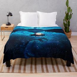 Blankets Anime Stars Lake Fabric Plaid Polynesian Design Decorative Bed Throw Blanket