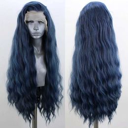 Synthetic Wigs Synthetic Wigs Ash Blonde Wigs for Women Free Part Synthetic Lace Front Wig Long Body Wave Heat Resistant Fibre Daily Use Cosplay Wig 240329