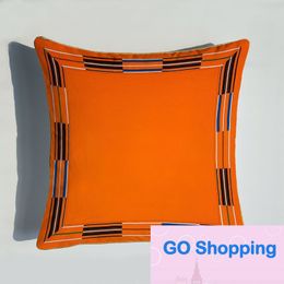 Light Luxury Velvet Duplex Printing Yellow Red Pillow Cushion Living Room Sofa Back Cushion Pillows Wholesale