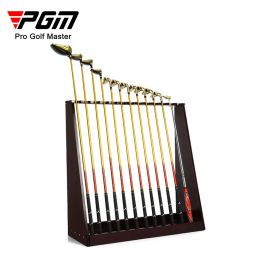 Aids PGM Golf Club Holder Wood Shelf Display Stand Solid Hardware Screw Fixing Easy To Insert 13 Slot Brackets golf supplies ZJ009