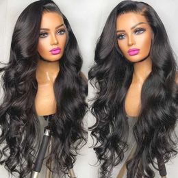 Synthetic Wigs Body Wave Lace Front Wig Human Hair Wigs Glueless Indian Wavy Hair Wigs For Women Pre Plucked 13x4 Lace Frontal Wig Despacito 240328 240327