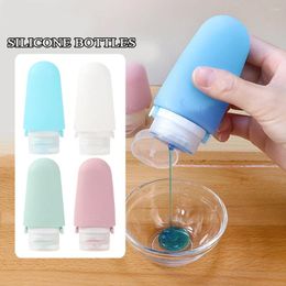 Storage Bottles 60/90ml Portable Silicone Travel Bottle Refillable Lotion Cream Tube Squeeze Shampoo Container Make Up Empty