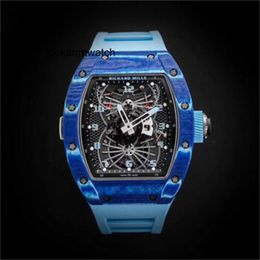 Multi-function Watch Richarmill Manual Mens Mens Wristwatches Made Mechanical 45x389mm Tourbillon Watch Rm 022 Blue Tourbillon Global Limited of 10 Uni