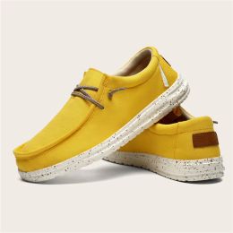 Boots Plus Size 4048 Men's Casual Shoes Flat Outdoor Mens Sneakers Lightweight Boat Shoes Driving Loafers Breathable Men Canvas Shoes