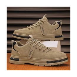 HBP Non-Brand 2024 Summer New Work Shoes Men Casual Trend Breathable All Korean Version Of Low-Top British Style Martin Boots Tide Shoes