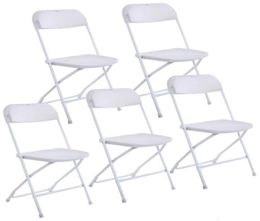 New Plastic Folding Chairs Wedding Party Event Chair Commercial White GYQ7025795