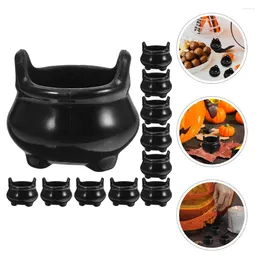 Storage Bottles Miniture Decoration Cauldron Halloween Mini Miniature Candy Kettles Pots Bucket Ornaments Kettle Witch Miniatures Treat Or