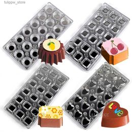 Baking Moulds Chocolate Mould Transfer Sheet Magnet Stainless Steel Polycarbonate Chocolate Acrylic Moulds Confectionery Pastry Baking Utensils L240319