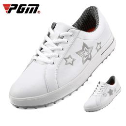 Boots Pgm Korean Women Golf Shoes Leisure Fixed Nail Waterproof Sneakers Women Nonslip Small White Girls Sports Shoes Xz113