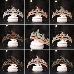 Tiaras Baroque luxury Crystal Bridal headdress crown Rhinestone beauty pageant crown high-end bridal headdress Wedding Hair Ornament Y240319