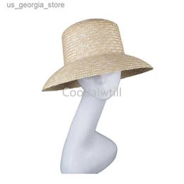 Wide Brim Hats Bucket Hats New Womens Sombrero Womens Sun Hat Derby Hat Military Str Hat Summer Spring Outdoor Chapeau Big Bird Womens Y240319