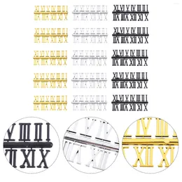 Clocks Accessories 15 Sets Clock Number Plate Repairing Card Plastic Replacement Parts For