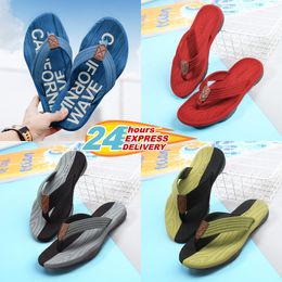 Summer Men's and Women's Slippers Solid/Color Block Flat Heel Sandals Lelev Designer High Quality Fashion Slippers Waterproof Beach Sports Herringbone Slippers GAI