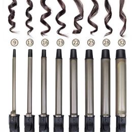 Irons 9mm 25mm 32mm Professional Ceramic Hair Curler LED Digital Temperature Display Curling Iron Roller Curls Wand Waver Hair Tool 2#