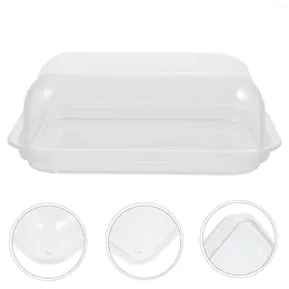 Plates Dessert Butter Box Salad Container Dish With Cover Acrylic Restaurant Tableware