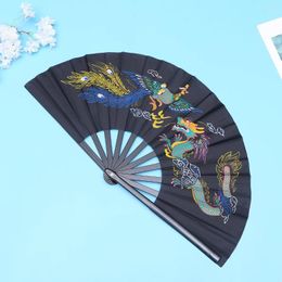 Decorative Figurines Folding Fans Handheld Hand For Birthday Gifts Dancing Wedding Party Props Decoration Black