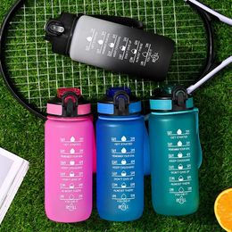 Water Bottles Style Bouncing Gradient Colour Cup Students Fashion Bottle 700ML Simple Fitness Outdoor Sports Sippy