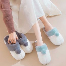 HBP Non-Brand Cute Plush Inside House Morning Shoes For Unisex Custom Pink Fluffy Fur Winter Comfy Cosy Bed Room Home Slippers Women