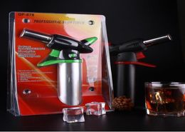 1300039C Metal Dab Jet Butane Torch Lighter Windproof Jet Flames Micro Butane Torch Lighter Professional Kitchen Torch Lighter 7078734