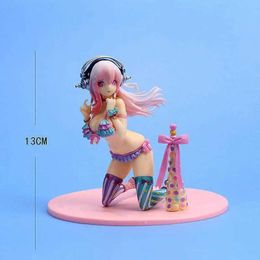 Manga Figurka SUPER SONICO animacja seksowne stroje kpielowe dziewczyna lalki figurki Anime zestawy garaowe PVC statuy do przedmiotw kolekcjonerskich 240319