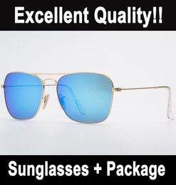 Mens Fashion Sunglasses Womens Sun Glasses Double Bridge Man Woman Driving Eyeware Gold Frame Glass Lenses Des Lunettes De Soleil 1647133