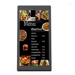 Smart Home Control 10.1 15.6 Inch Digital Signage All-in-one Android Advertising Display Restaurant Counter Table L Shape