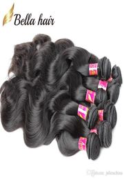 Virgin Brazilian Human Hair Extension 10pcs Body Wave Hair Bundles Weaves Whole Natural Black Colour 830inch BELLAHAIR4839187