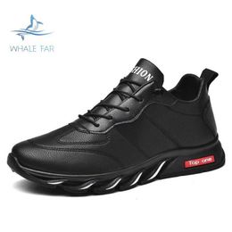 HBP Non-Brand New Fashion Design Tennis Zapatos Chunky Trainers Soft Rubber Sole Leather Sneakers Running Sports Casual Walking Shoes for Men