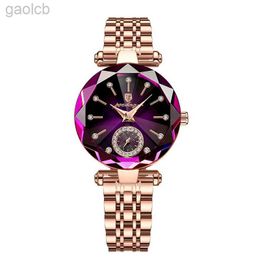 Armbanduhren POEDAGAR Romantische Kristall Damen Uhren Top Marke Diamant Wasserdichte Frauen Uhr Luxus Edelstahl Weibliche Uhren Rose Gold 24319