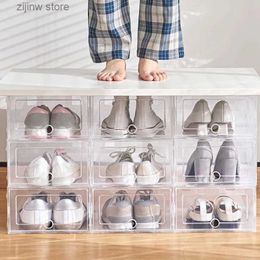 Storage Holders Racks Multi functional stackable plastic Organiser for foldable thick shoe racks home shoe racks shoe boxes Y240319