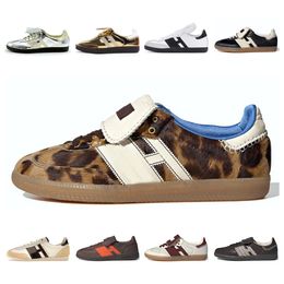 Casual Shoes Vegan Og Wales Bonner Pony Leopard Tonal Cream White Silver Core Black SPORTY Rich Designer Skate Shoes Red White Green Men Women Low Sports Sneakers hmr