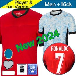 2024 Euro Cup Football Shirts FERNANDES RONALDO Cristiano 24 25 Portuguesa Portugal Soccer Jerseys Men Kids Kit Team B.FERNANDES JOAO FELIX Al Nassr FC