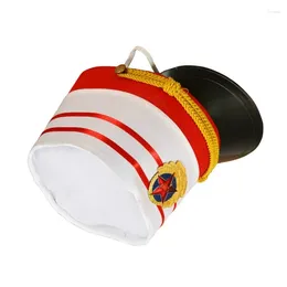 Berets Hats Drummer Halloween Costume For Masquerades Party Role Play Elegant Dress-up Theme Drop