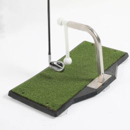 Aids Golf Swing Practice Hitting Mat Exerciser Trainer 360 Degree Rotation Outdoor / Indoor Suitable For Beginners Training Aids