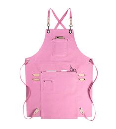 Black Grey Denim Pink Brown Canvas Apron Cafe Barista Bartender Restaurant Pastry Chef Uniform Florist Hairdresser Work Wear E70 22731577