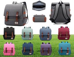 Vintage Laptop Bag Backpack Women Mens Knapsack School College Racksack Fits 15 inch Notebook Computer Bags Shoulderbag Bookbag Sa6368339