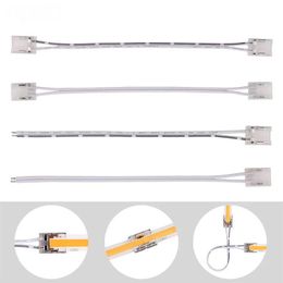 Lighting Accessories 5pcs 8mm 10mm 2pin Transparent LED Strip Connector For 2835 3528 COB Lights IP20 Single Dual End ConnectorsOther LL