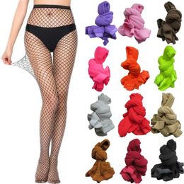 Women Socks Fashion Party Hollow Out Sexy Pantyhose Black Slim Fishnets Stocking Female Mesh Tights