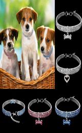 MOQ 2pcs Fashion Style Rhinestone Necklace Pet Collar with Elastic Rope stretch Pet Cat Dog Necklace Chain Pet supplies Accessorie2008774