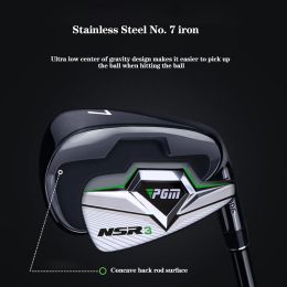 Clubs PGM TIG033 Golf Club NSR 3 Generation #7 Iron Men Right Handed Professional Practise Pole Carbon R /S Grade/Stainless Steel Rods