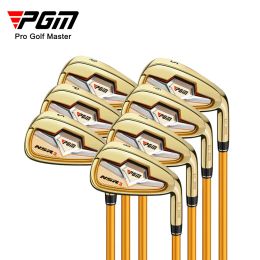 Clubs PGM NSR3 Men Stainless Steel Golf Clubs R/S Iron Ultralight Right Hand Professional Practise Pole Angle Adjustable 7pcs