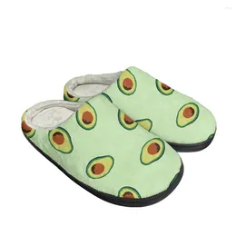 Slippers Avocado Latest Fashion Cotton Custom Mens Womens Sandals Plush Casual Keep Warm Shoes Thermal Comfortable Slipper