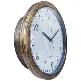 Wall Clocks Retro Safe Clock Living Room Convenient Round Mirror Bedroom